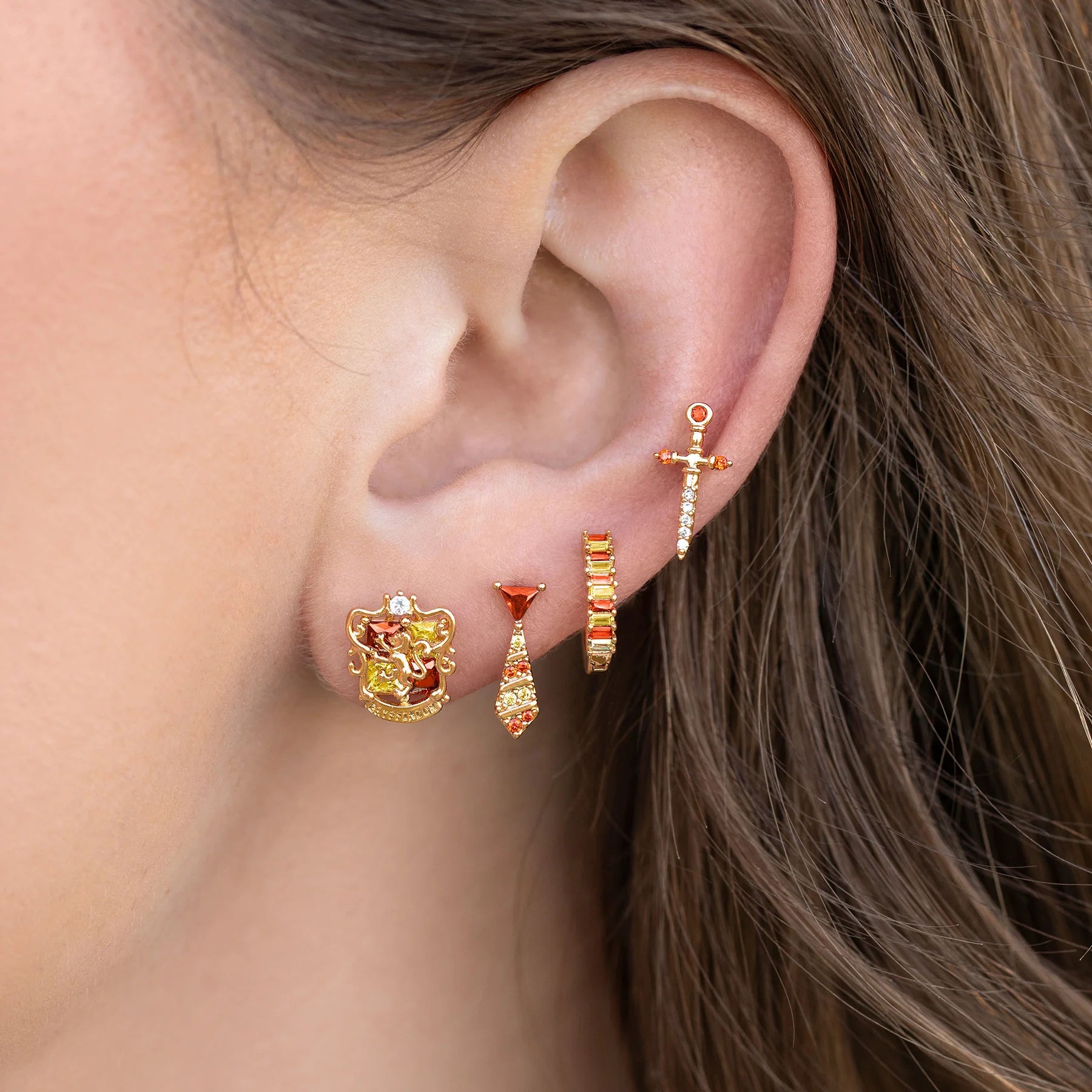 Girls Crew Gryffindor House Earring Set - Image 2