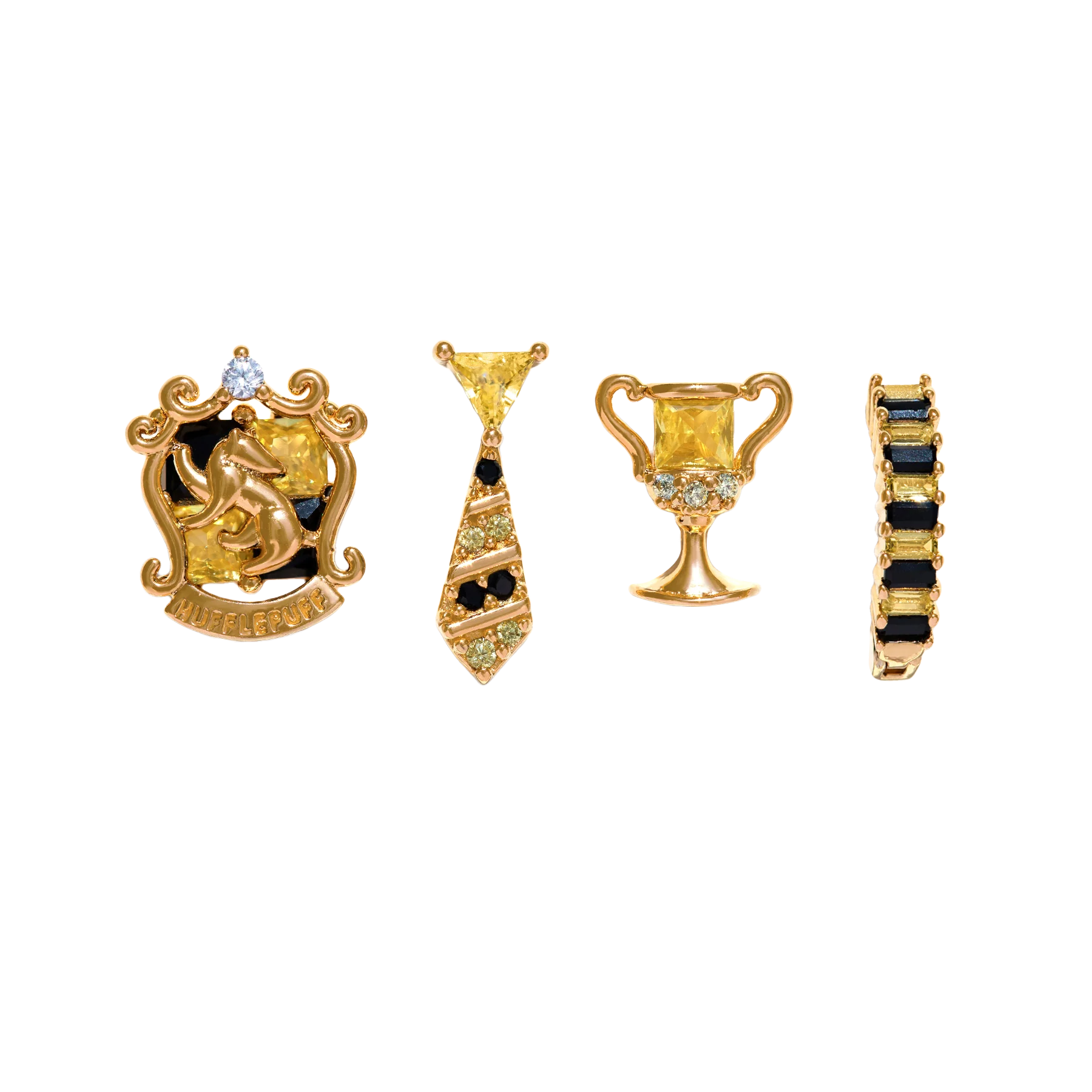 Girls Crew Hufflepuff House Earring Set - Image 4