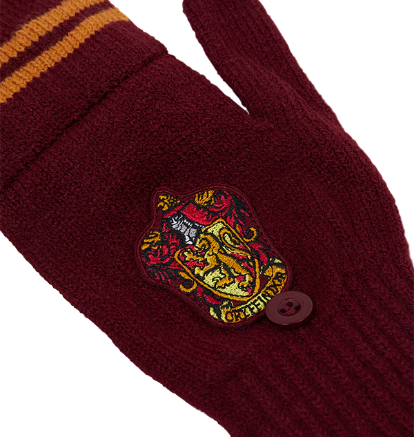 Gryffindor Knitted Mitten Capped Gloves - Image 3