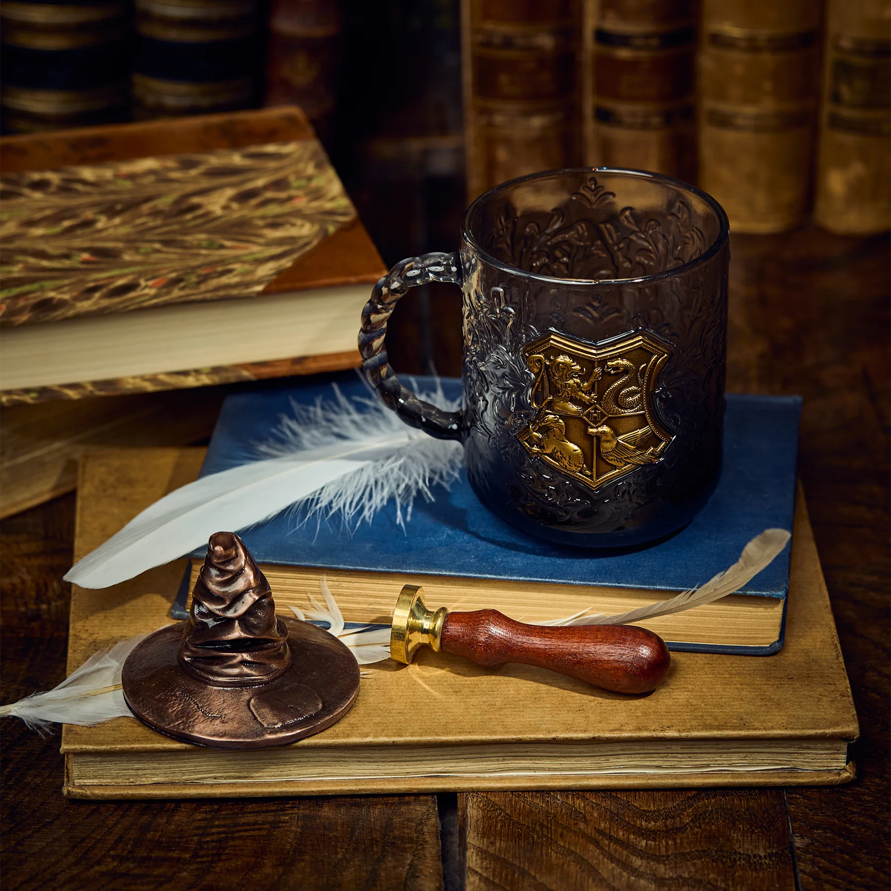 Hogwarts Crest Glass Mug - Image 2