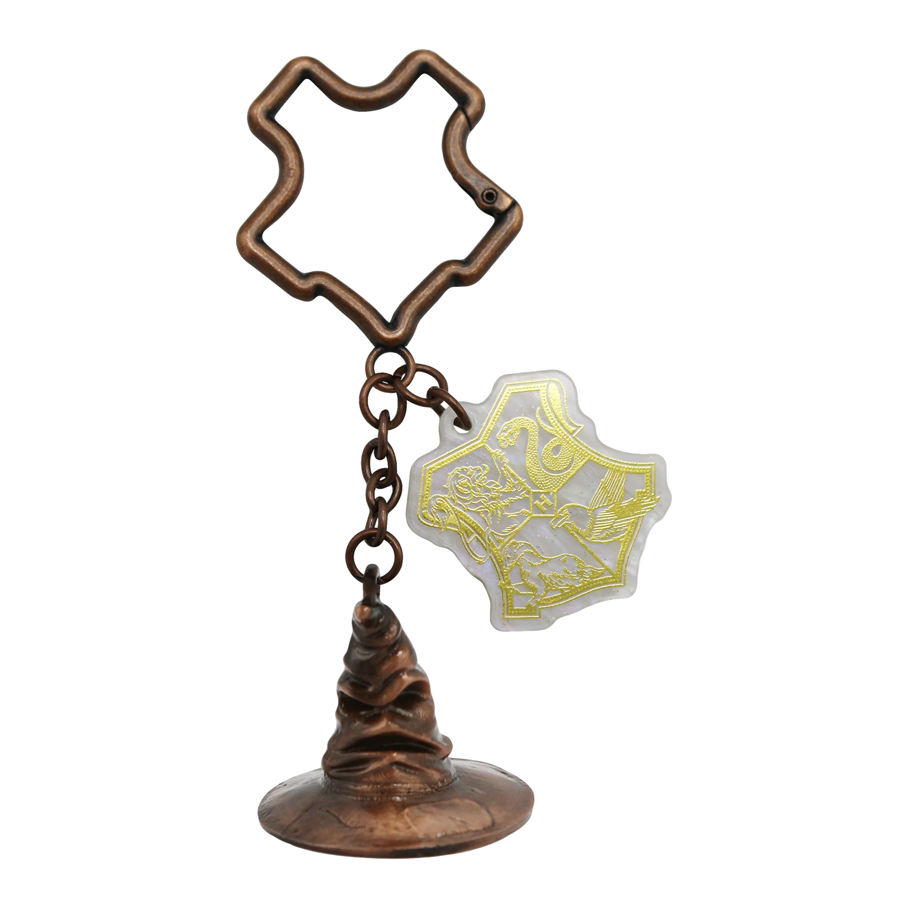 Hogwarts Crest Sorting Hat Keyring - Image 2