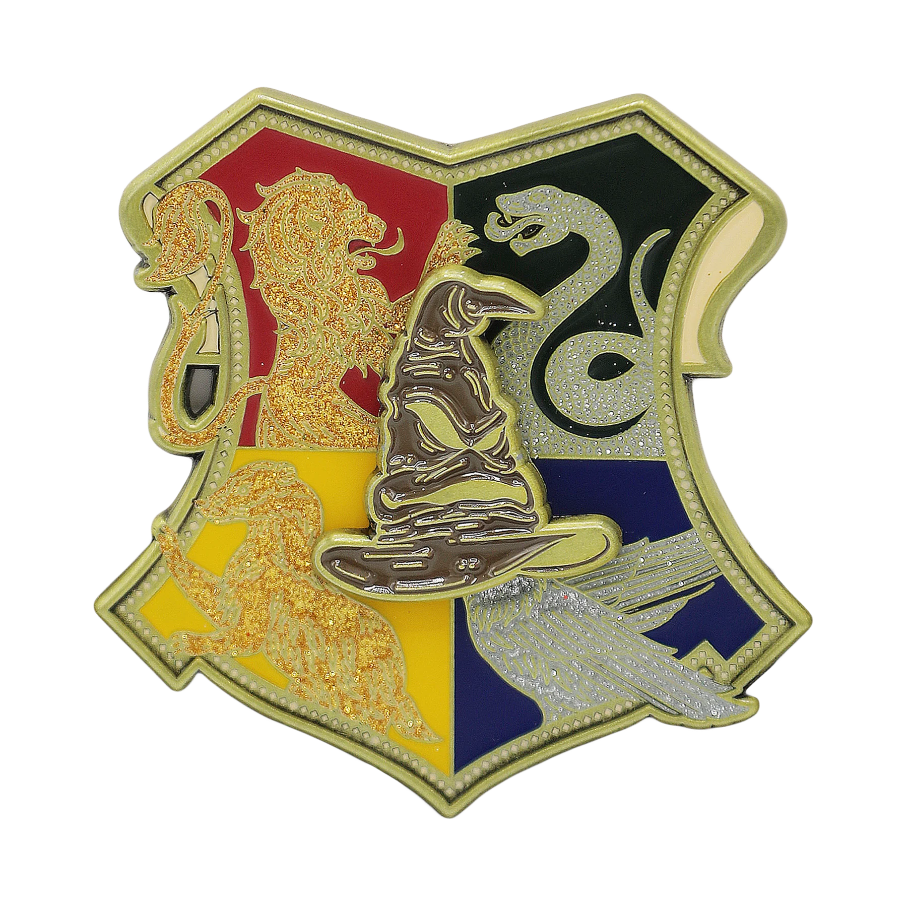 Hogwarts Crest Spinning Pin - Image 2