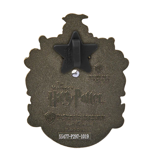 Hufflepuff Crest Glitter Pin - Image 2