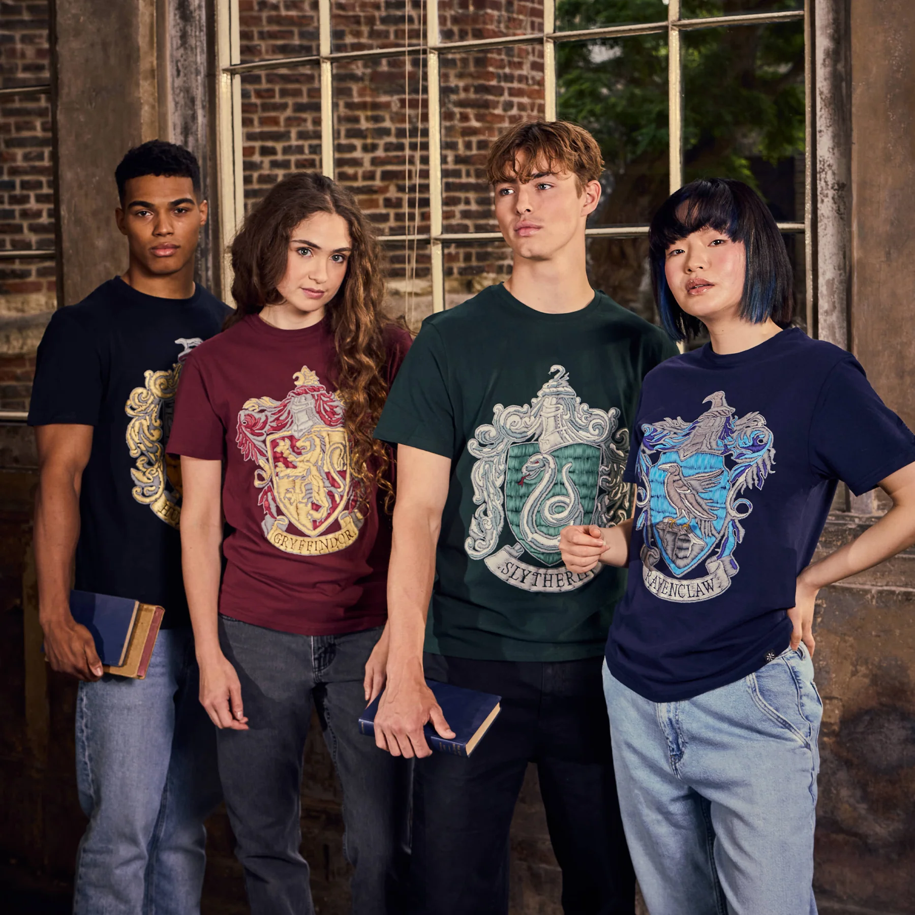 Ravenclaw Embroidery Print T-Shirt - Image 6
