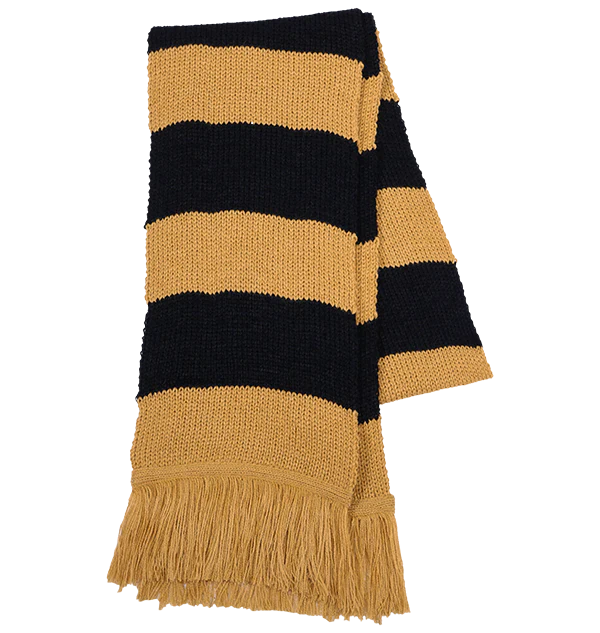 Hufflepuff Wide Stripe Scarf from Lochaven
