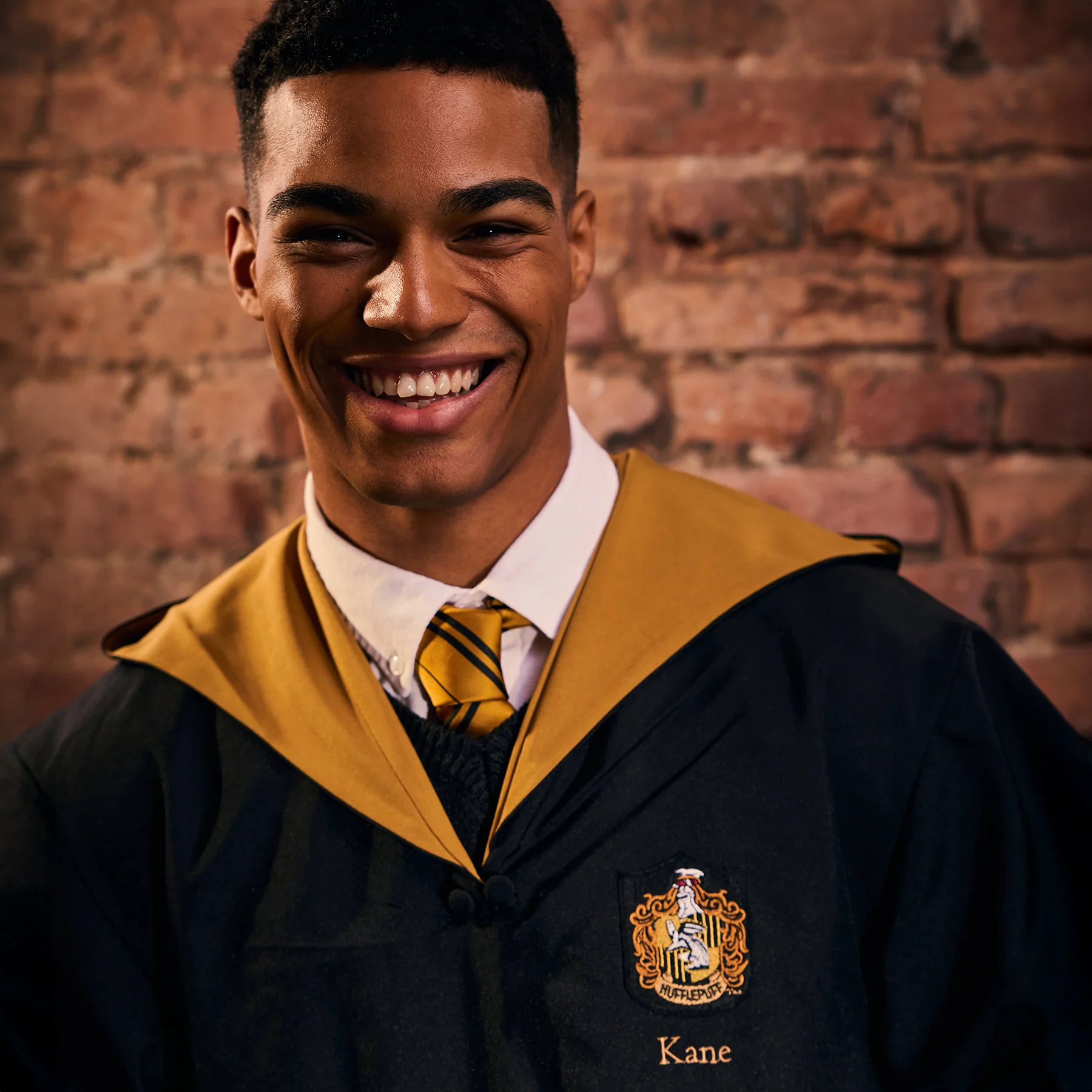Kids Personalized Hufflepuff Robe - Image 4