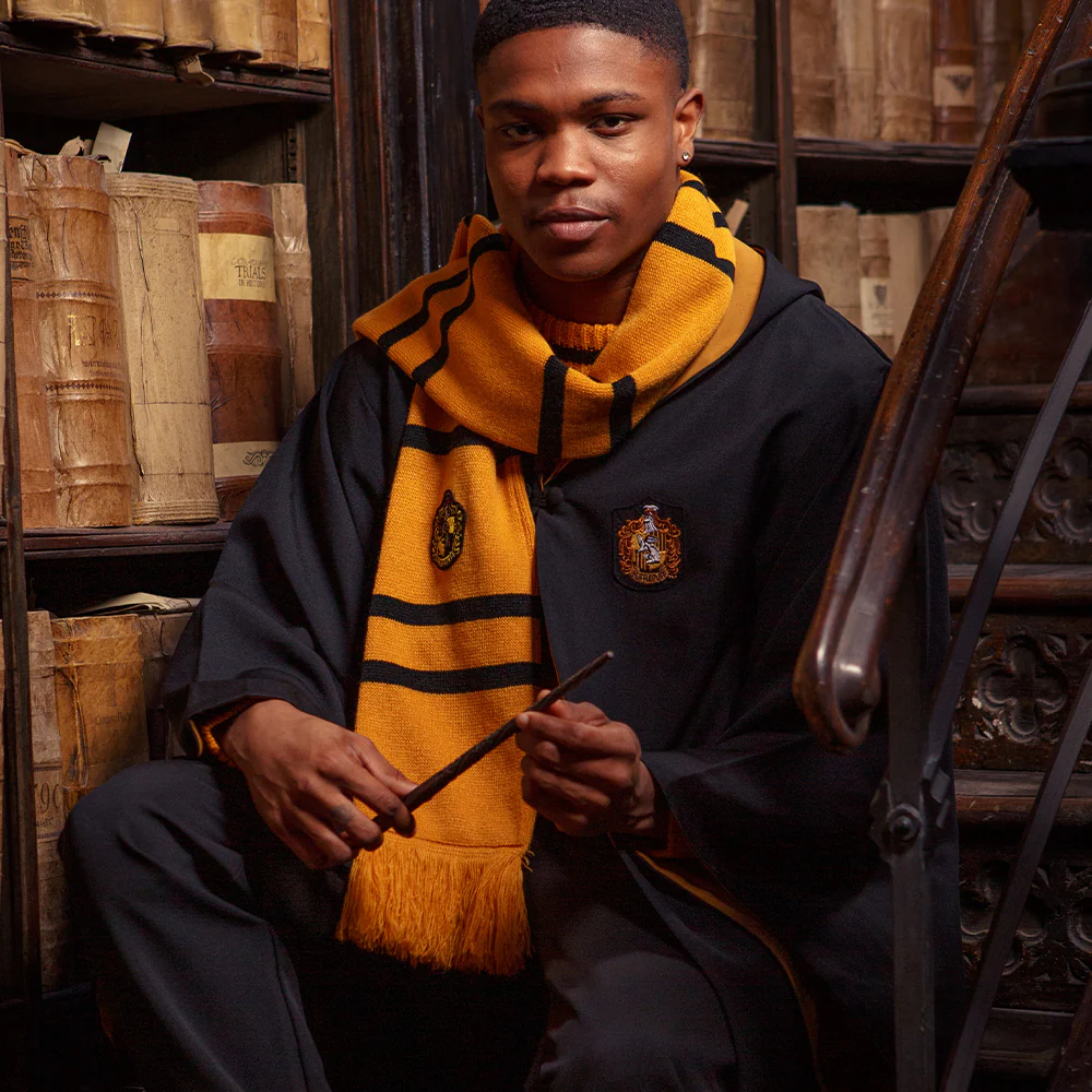 Kids Personalized Hufflepuff Robe - Image 5
