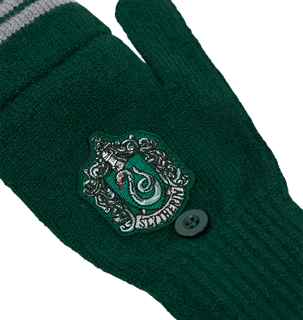 Slytherin Knitted Mitten Capped Gloves - Image 3